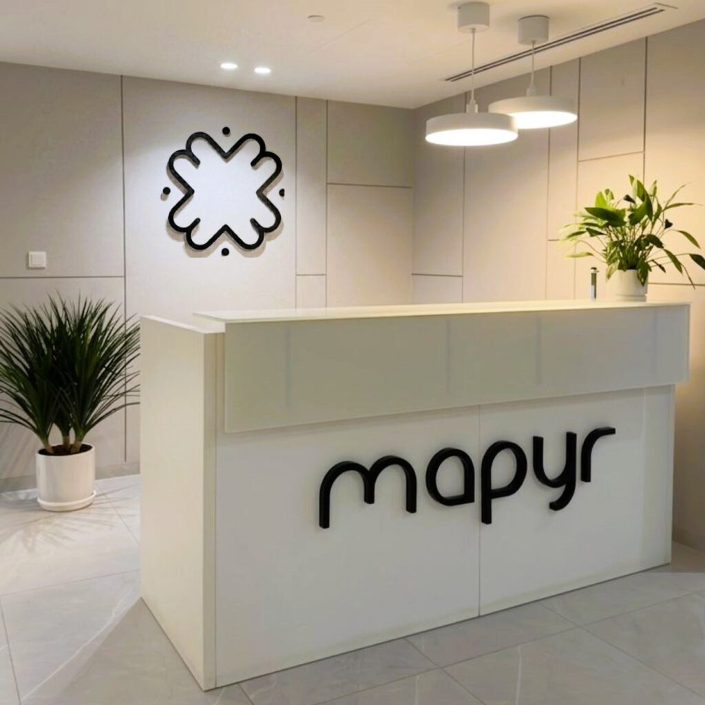 Inside the Mapyr office in Dubai